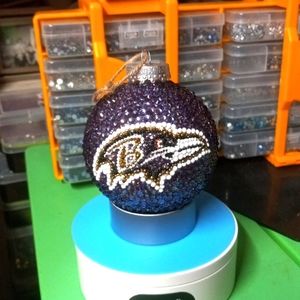 Handmade xmas ornament NFL Baltimore Ravens